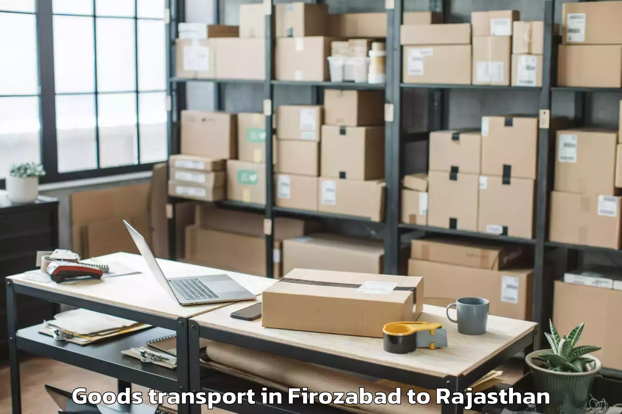 Book Firozabad to Jalore Goods Transport